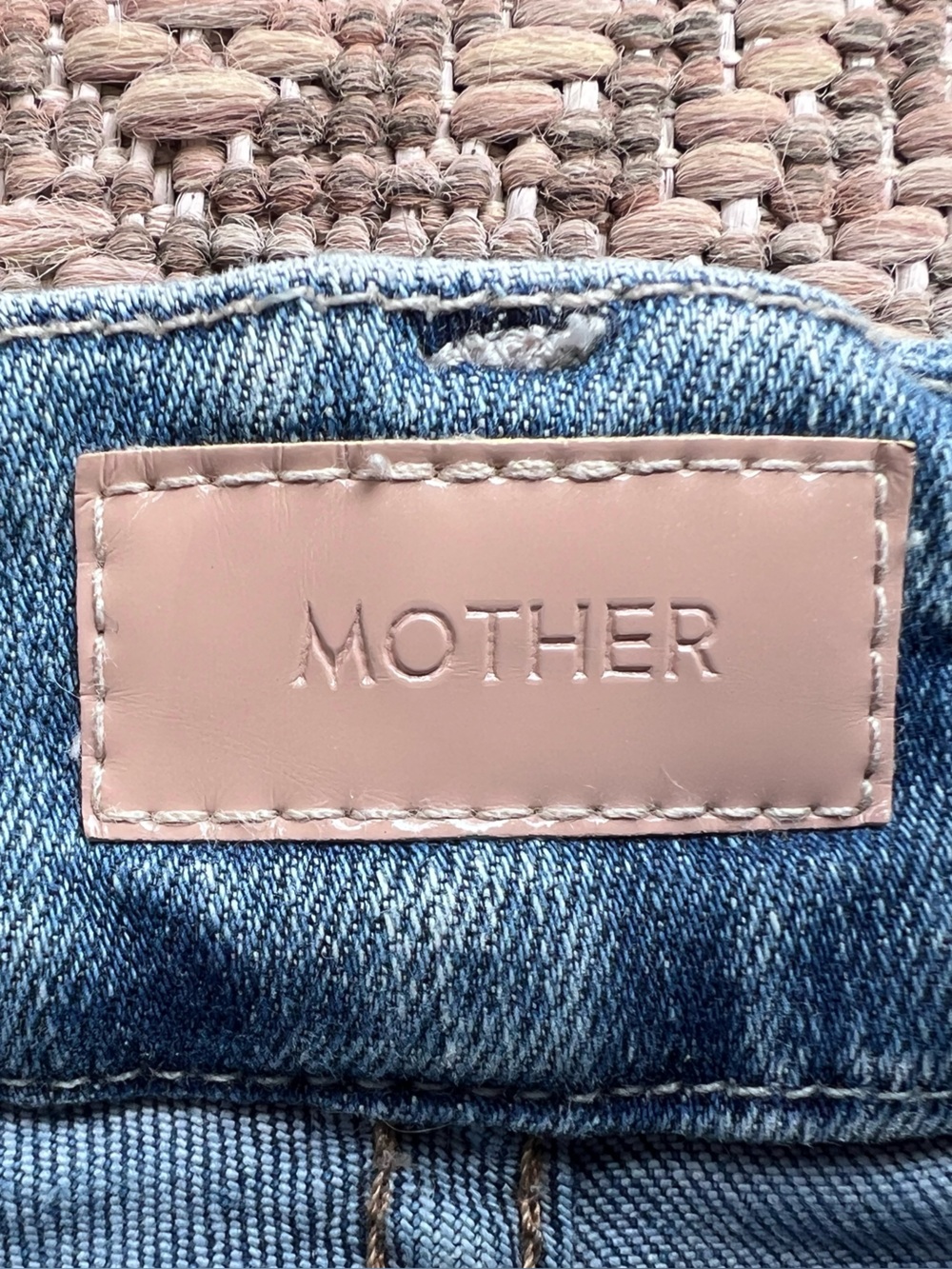 MOTHER The Patch Pocket Roller Skimp Jeans 26 Healing Jar Wide Leg High Rise - Picture 2 of 7